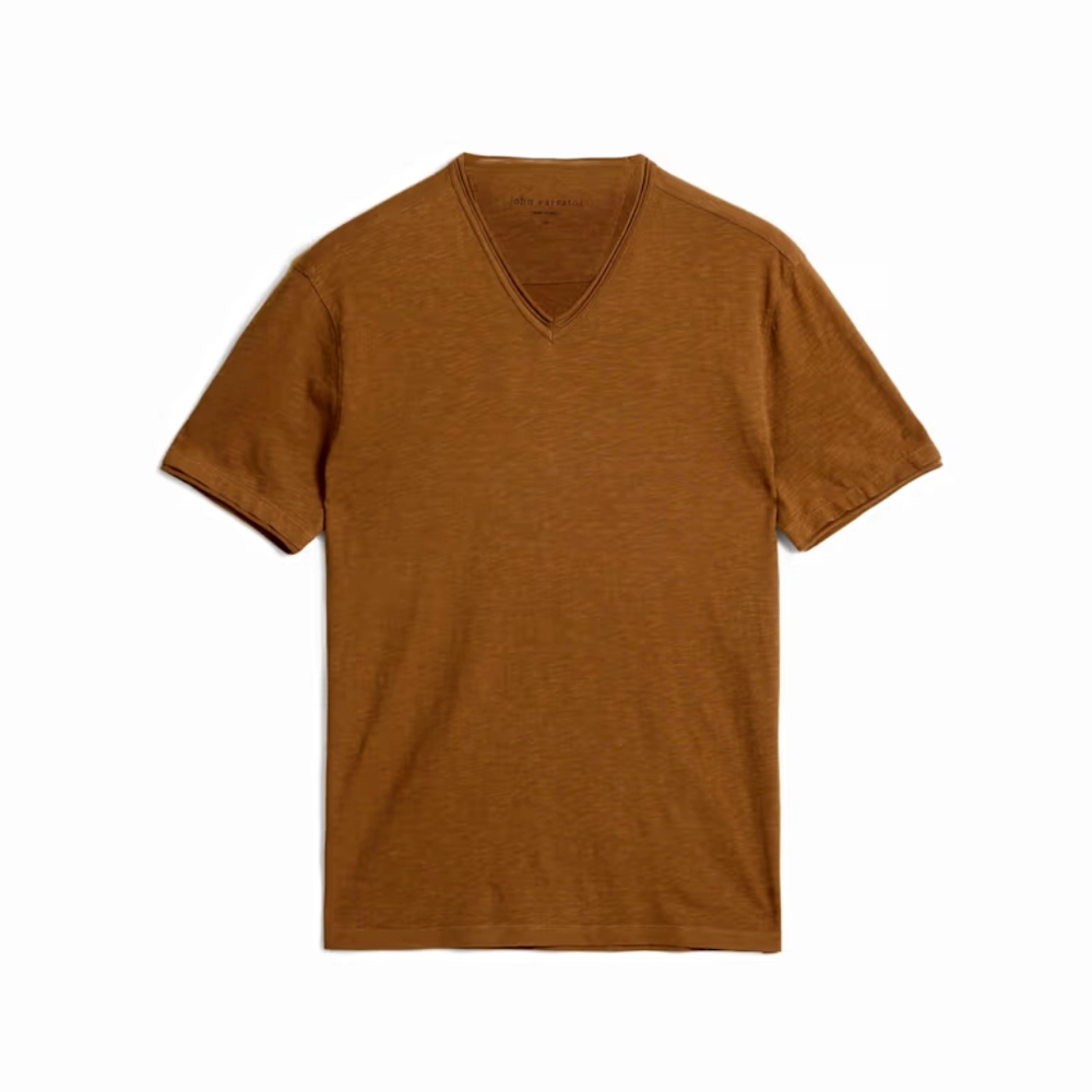 John Varvatos V-Neck Tee Brown